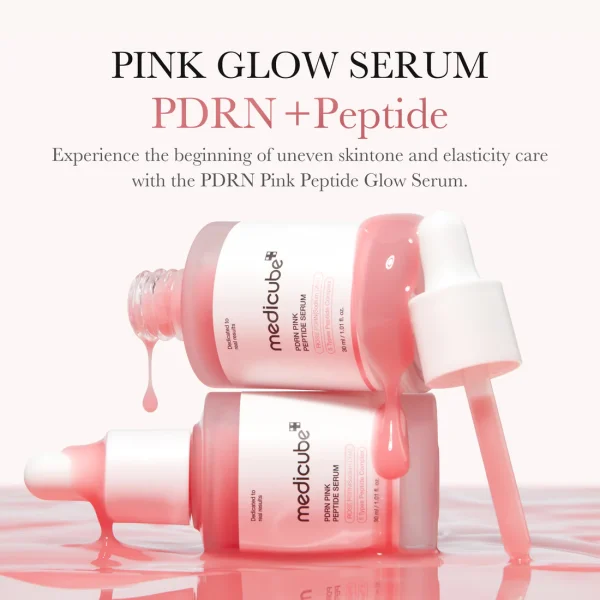 Medicube PDRN Pink Peptide Serum – سرم روشن‌ کننده و ضدچروک پوست مدی کیوب