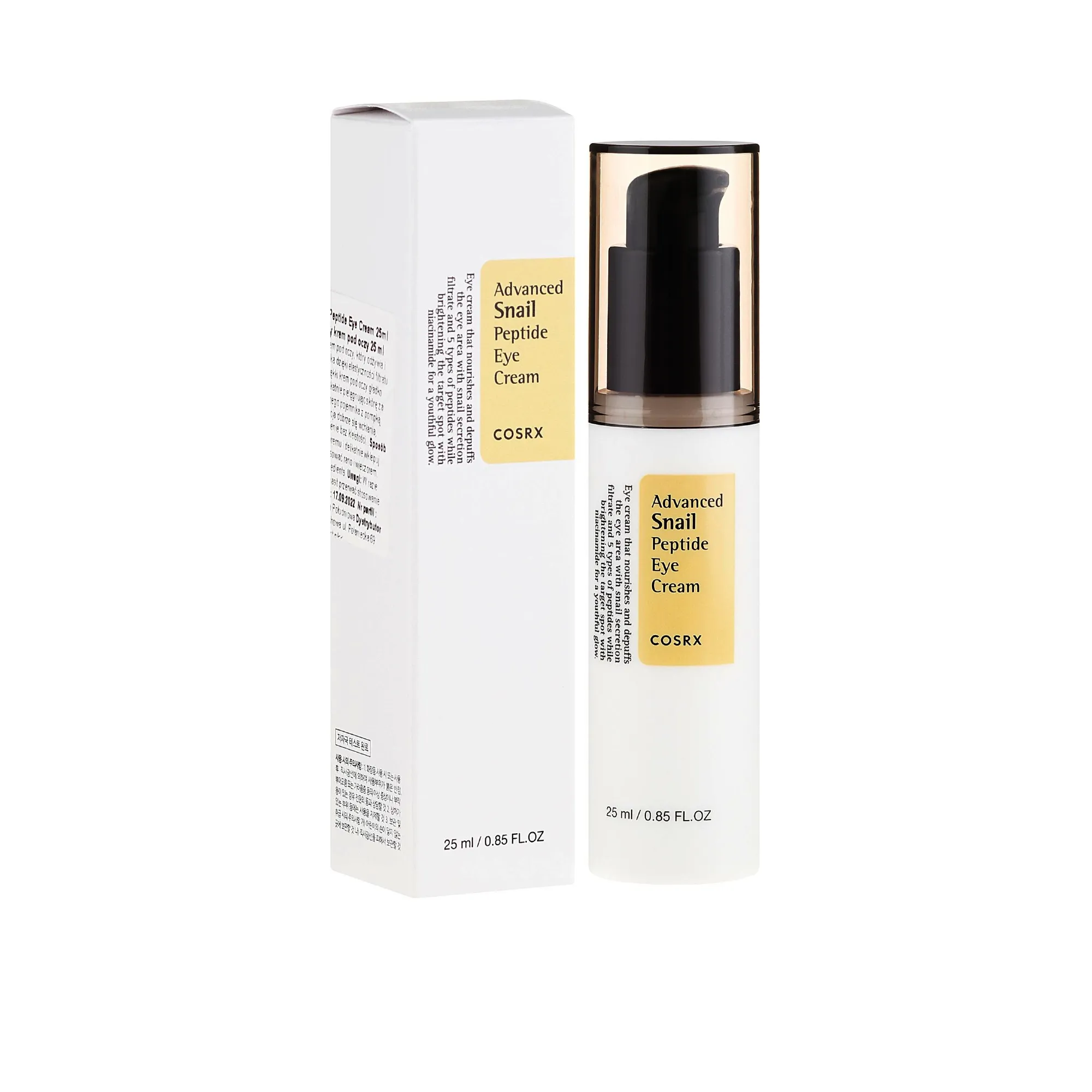 کرم دور چشم حلزون کوزارکس COSRX Advanced Snail Peptide Eye Cream